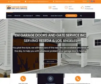 Emgaragedoorsandgateservice.com(EM Garage) Screenshot