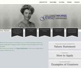 Emgeniustrust.org(Elizabeth Morse Genius Charitable Trust) Screenshot