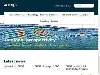 EMGS.com(Reducing Exploration Risk) Screenshot