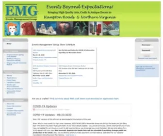 Emgshows.com(Events Management Group) Screenshot