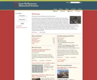 EMHS.org.au(East Melbourne Historical Society) Screenshot