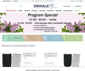 Emidale.ro(Mercerie Emidale) Screenshot