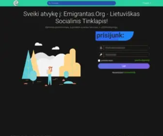 Emigrantas.org(Sveiki atvyk) Screenshot