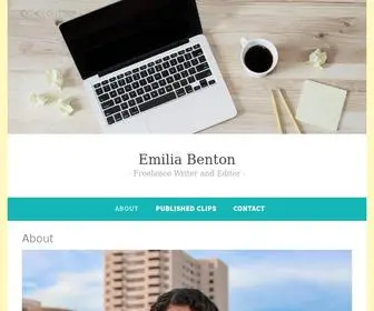 Emiliabenton.com(Freelance Writer and Editor) Screenshot