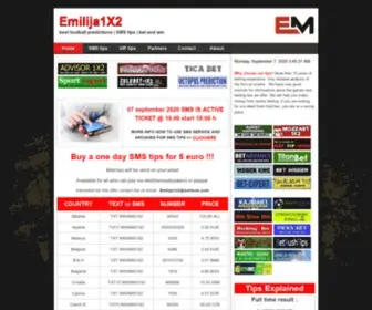 Emilija1X2.com Screenshot