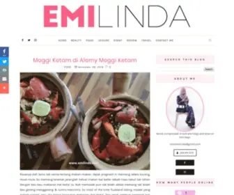 Emilinda.com(BEAUTY BLOGGER) Screenshot