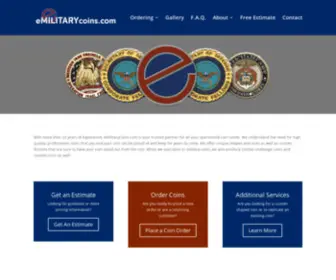 Emilitarycoins.com(Challenge Coins) Screenshot