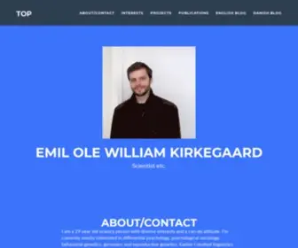 Emilkirkegaard.dk(Emil O) Screenshot