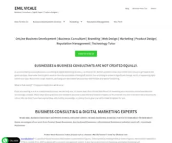 Emilvicale.com(BUSINESS CONSULTING & DIGITAL MARKETING EXPERTS) Screenshot