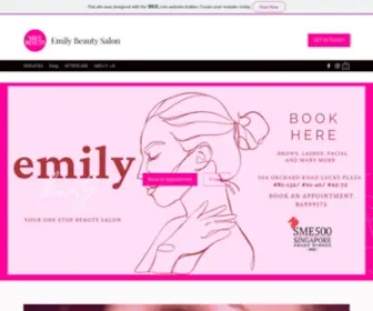 Emilybeautysalon.com(BEST Eyelash Extension) Screenshot