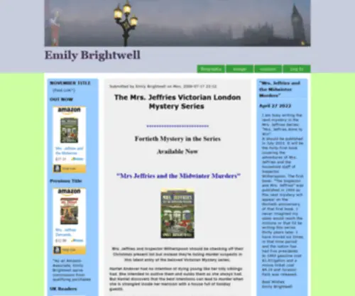 Emilybrightwell.com(Emily Brightwell) Screenshot