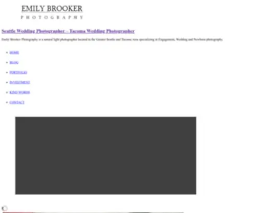 Emilybrookerphotography.com(Bellevue Budget Photography l Emily Brooker Photography) Screenshot