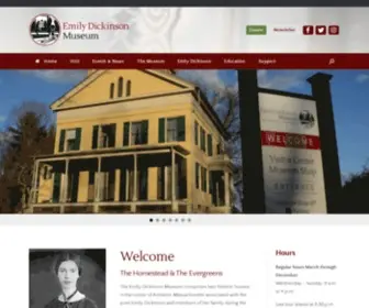 Emilydickinsonmuseum.org(Amherst, Massachusetts) Screenshot