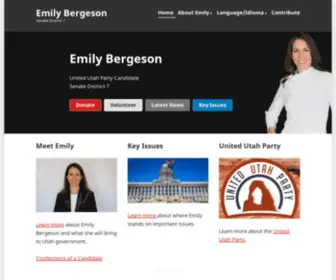 Emilyforutahsenate.com(Senate District 7) Screenshot