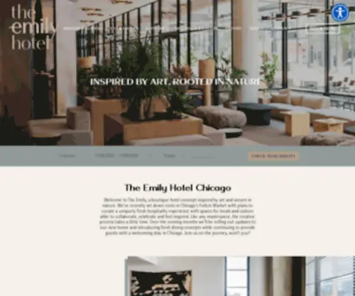 Emilyhotel.com(Downtown Chicago Boutique Hotel) Screenshot