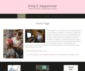 Emilykappenman.org(Assistant Professor) Screenshot