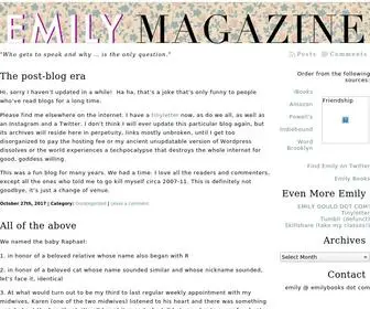 Emilymagazine.com(Emily Magazine) Screenshot