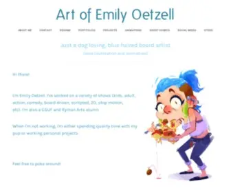 Emilyoetzell.com(Art of Emily Oetzell) Screenshot