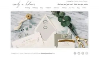 Emilyoholmes.com(Nashville Wedding Invitations) Screenshot