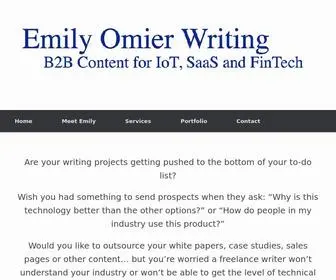 Emilyomier.com(Book Ghostwriter and B2B Writer for Smart Cities) Screenshot