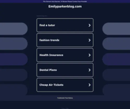 Emilyparkerblog.com(Emilyparkerblog) Screenshot