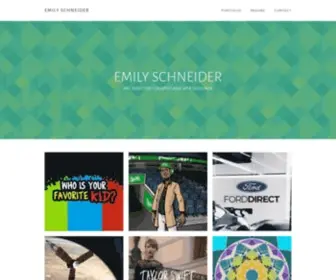 Emilyschneiderdesign.com(Graphic and Web Design Portfolio of Emily Schneider) Screenshot