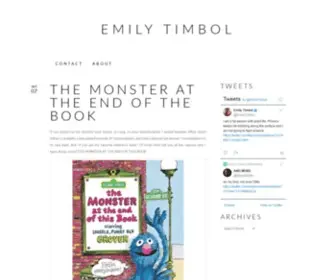 Emilytimbol.com(Fiction Author) Screenshot