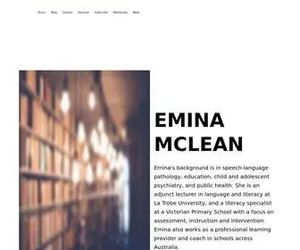 Eminamclean.com(Emina McLean) Screenshot