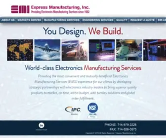 Eminc.com(Express Manufacturing) Screenshot