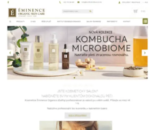 Eminence.cz(EMINENCE ORGANIC SKIN CARE) Screenshot