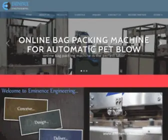 Eminencemech.com(Eminence Engineering) Screenshot