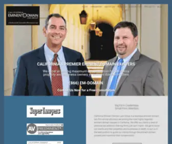 EminentDomainlaw.net(Eminent Domain Attorneys) Screenshot