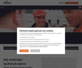 Eminentgroep.nl(Technische vacatures) Screenshot