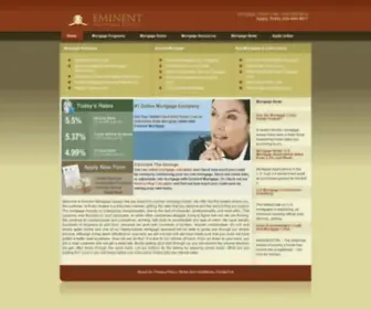 Eminentmortgage.com(Eminent Mortgage) Screenshot