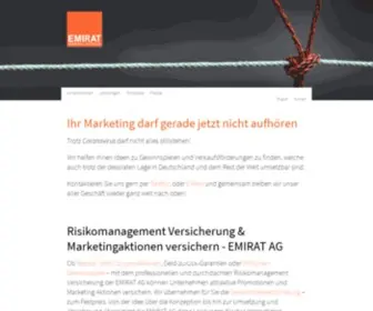 Emirat.de(Risikomanagement Versicherung & Marketingaktionen versichern) Screenshot