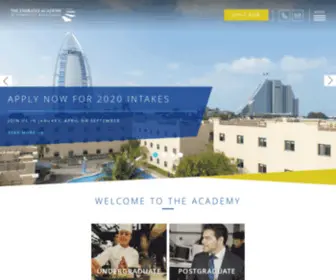 Emiratesacademy.edu(Emirates Academy of Hospitality Management) Screenshot