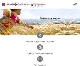 Emiratesca.com(Emirates Chartered Accountants Group) Screenshot