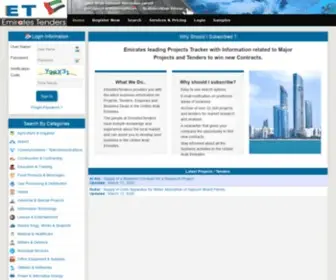 Emiratestenders.com(Abu Dhabi) Screenshot