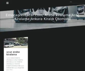 Emircanrentacar.com(Araba kiralama) Screenshot