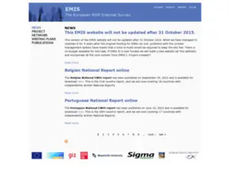 Emis-Project.eu(News) Screenshot