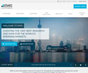Emis.com(Emerging markets research) Screenshot