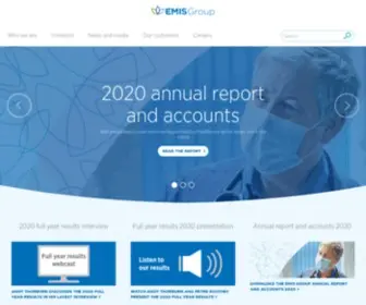Emisgroupplc.com(EMIS Group) Screenshot