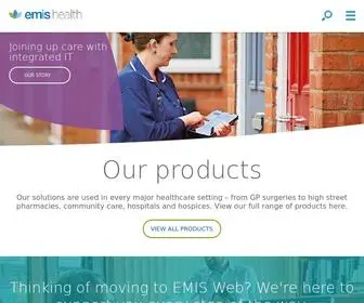 Emishealth.com(EMIS Health) Screenshot