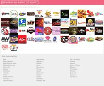 Emisorasderadio.com.mx(Emisoras de Radio de Mexico) Screenshot