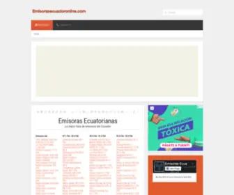 Emisorasecuadoronline.com(Emisoras Ecuatorianas en Vivo) Screenshot