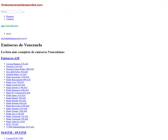 Emisorasvenezolanasonline.com(Emisoras Venezuela en Vivo) Screenshot