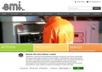Emisrl.it(Emi Srl a Pietrasanta leader nel settore degli impianti e nella fornitura di materiale elettrico Emi S.r.l) Screenshot