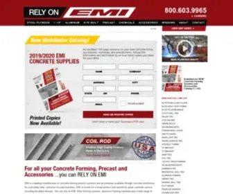 Emisupplies.com(EMI Construction Products) Screenshot