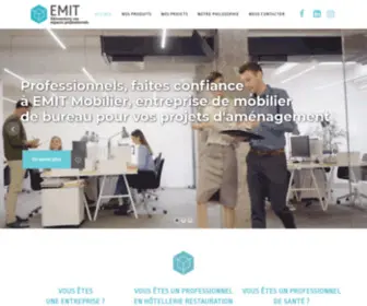 Emit-Mobilier.com(Aménagement de bureaux professionnels) Screenshot