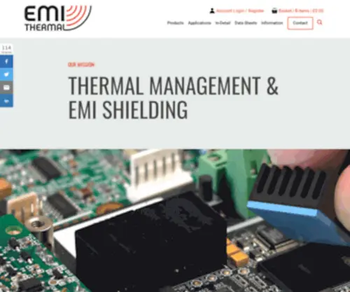 Emithermal.com(EMI Thermal) Screenshot
